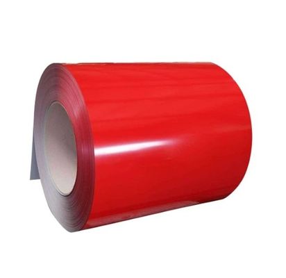 Color rojo PPGI PPGL DX51D bobina de hierro galvanizado pre-pintado