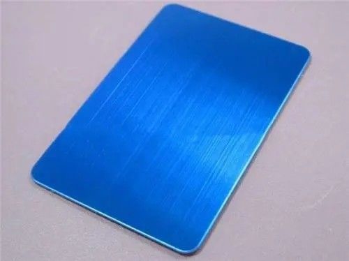Placas de acero inoxidable azul decorativo de hoja cepillado línea de cabello satinada vibración arena estallada