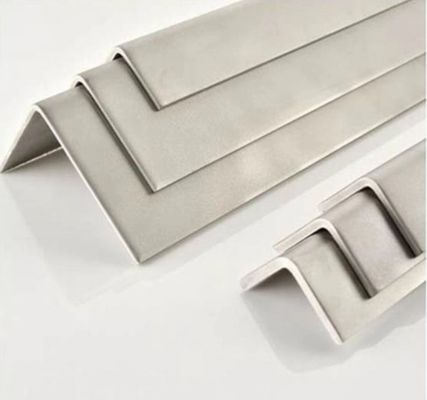 Perfiles de acero inoxidable de 100 x 50 mm en forma de L con barra de ángulo desigual de grado 304