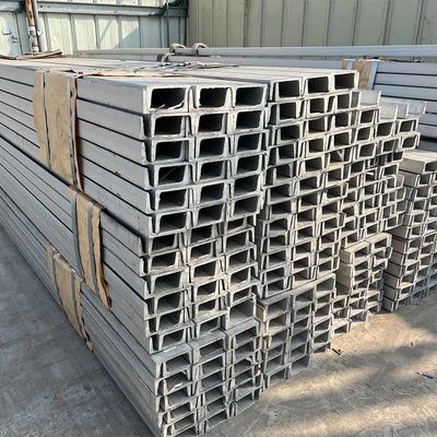 304 acero inoxidable de canal C 6m a 12m laminado en caliente