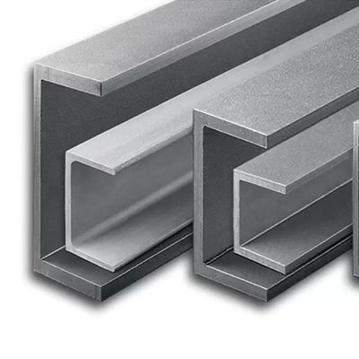 Profiles de acero inoxidable laminados en caliente en forma de C de grado 316 4&quot; x 2&quot; x 0,25&quot;