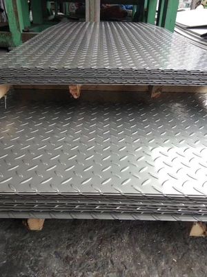 304 planchas de acero inoxidable de suelo Diamante 0,125 &quot;a 0,5&quot;